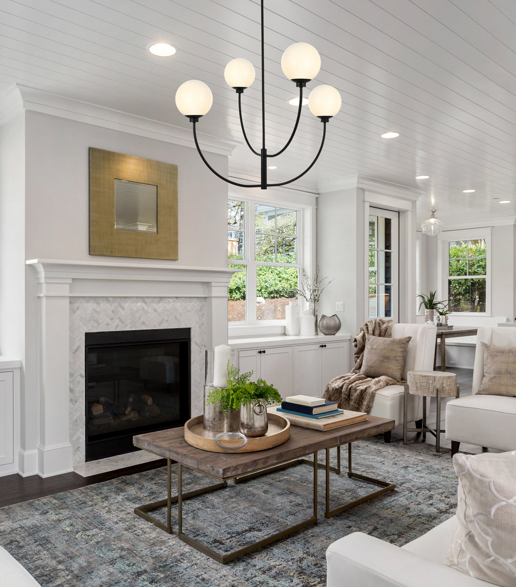 Nyomi 36 inch chandelier in Black