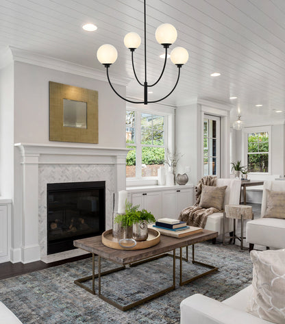 Nyomi 36 inch chandelier in Black