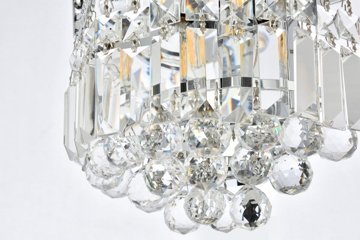 Corona 2 light Chrome Wall Sconce Clear Royal Cut Crystal