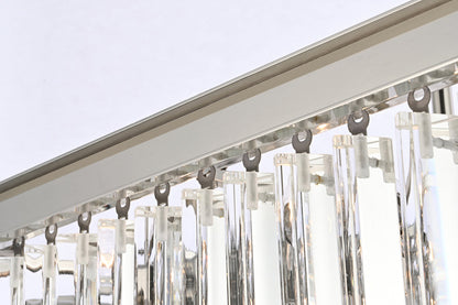 Sydney 21.5 inch square crystal chandelier in polished nickel