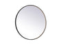 Pier 39 inch LED mirror with adjustable color temperature 3000K/4200K/6400K in black