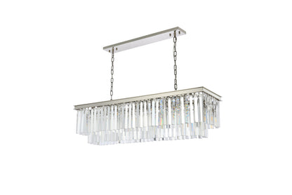Sydney 12 light polished nickel Chandelier Clear Royal Cut Crystal