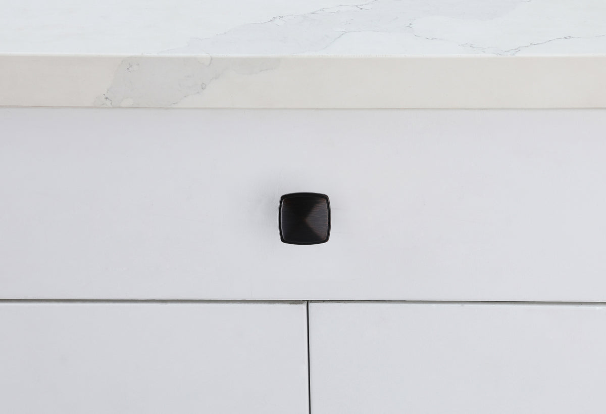 Marcel 1.2" Matte Black Square Knob Multipack (Set of 10)