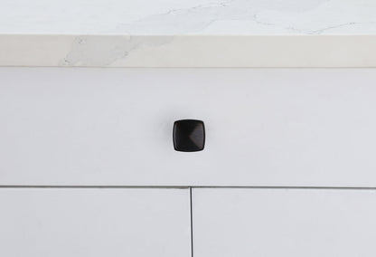 Marcel 1.2" Matte Black Square Knob Multipack (Set of 10)