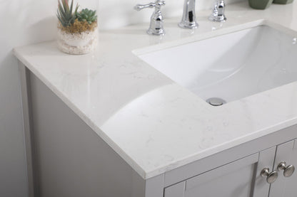 36 inch Single Bathroom Vanity in Gray