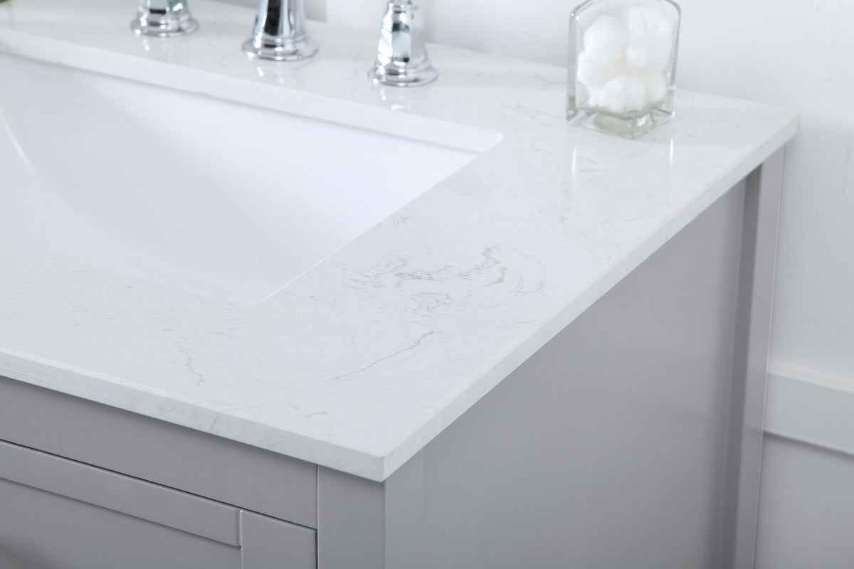 72 inch Double Bathroom Vanity in Gray