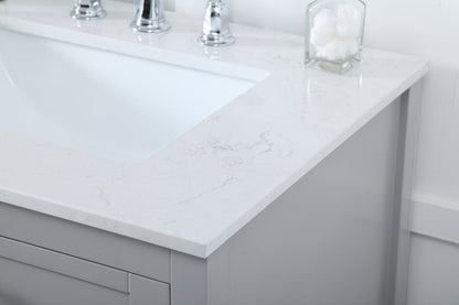 72 inch Double Bathroom Vanity in Gray