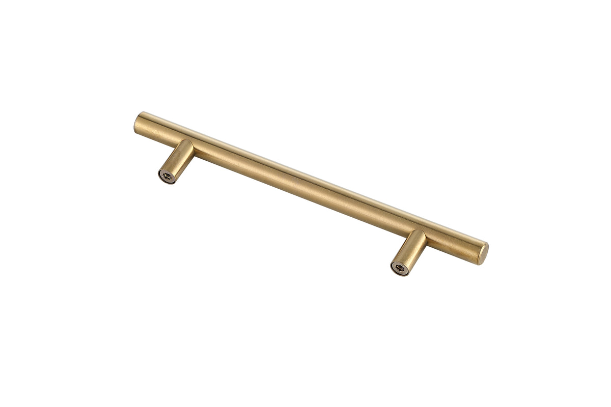 Quinn 5" Center to Center Brass Bar Pull Multipack (set of 10)