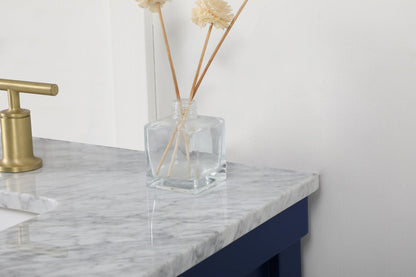 72 inch double bathroom vanity in blue