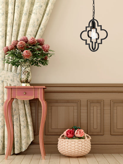 Sandara 1 light pendant in black