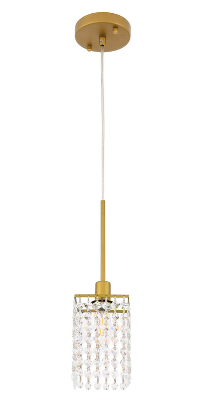 Taylor 1 light Brass Pendant