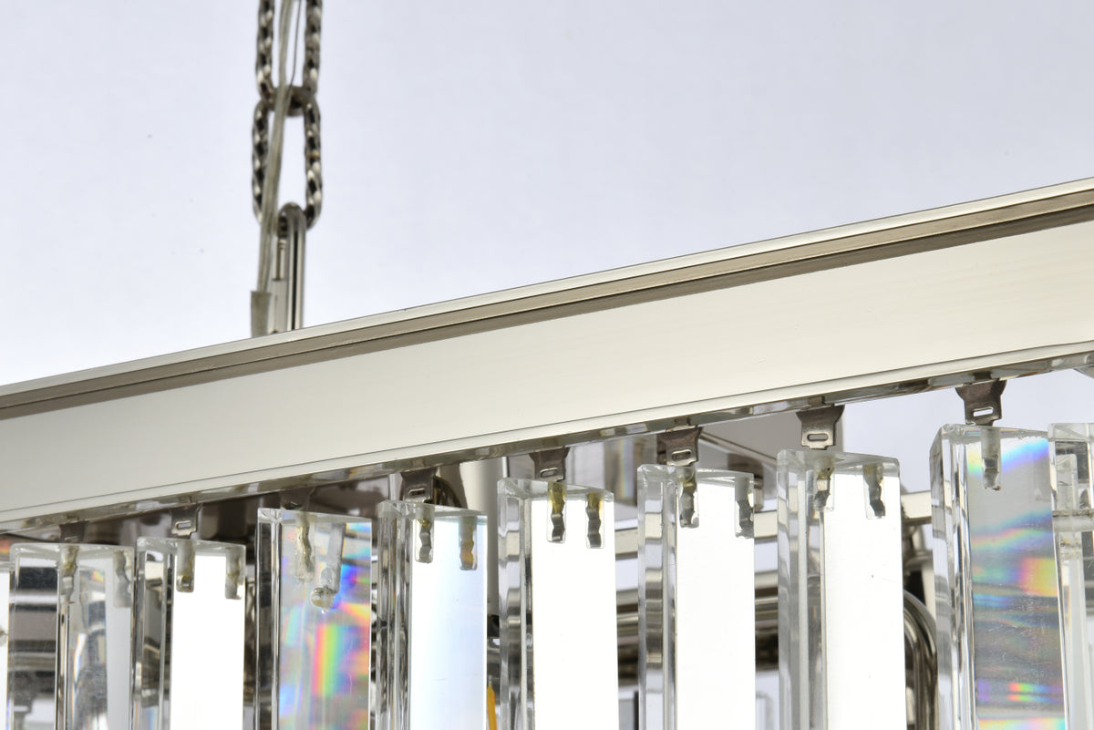 Sydney 12 light polished nickel Chandelier Clear Royal Cut Crystal