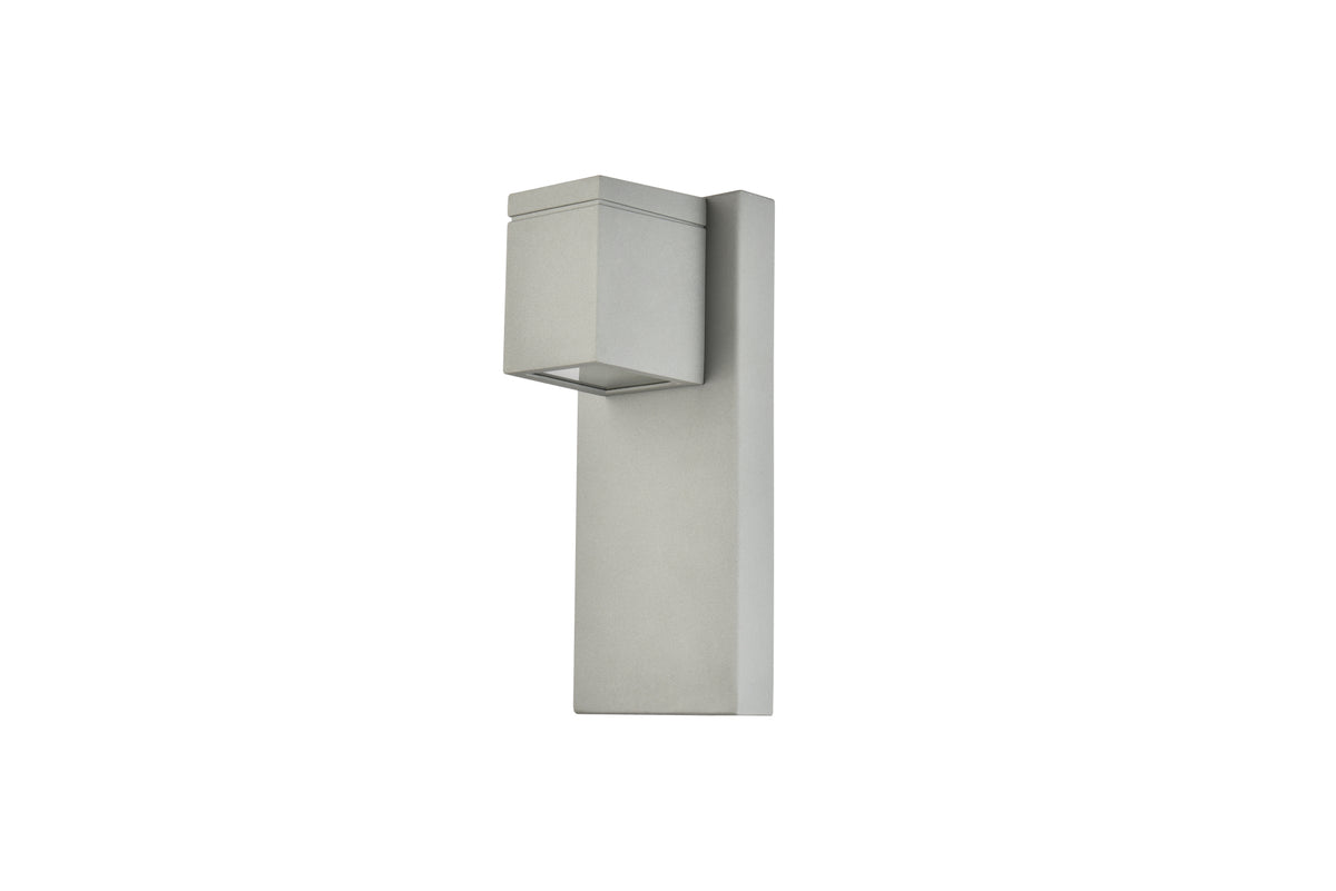 Raine Integrated LED wall sconce in silver