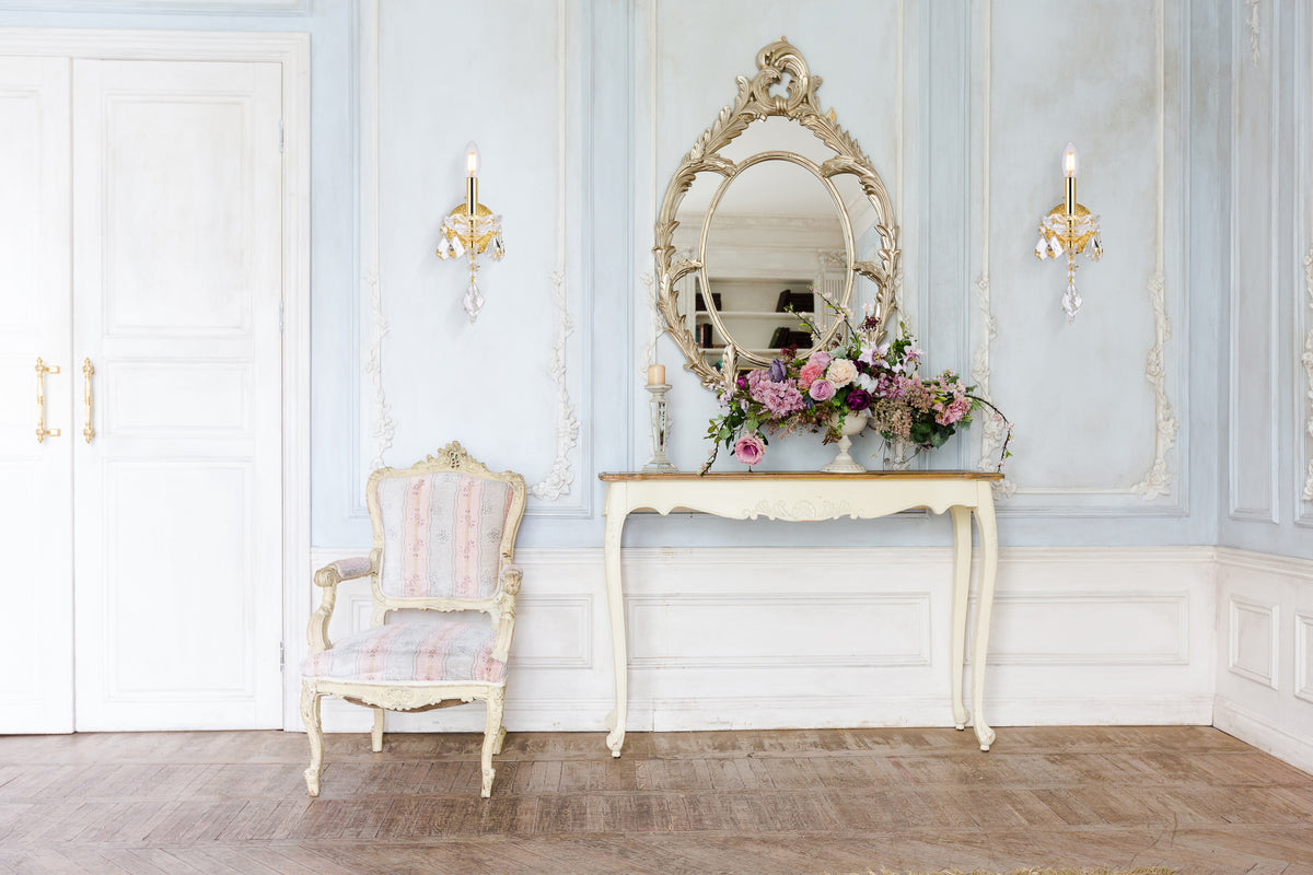 Maria Theresa 1 light Gold Wall Sconce Clear Royal Cut Crystal