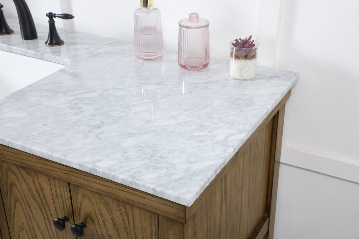 60 inch Single bathroom vanity in driftwood