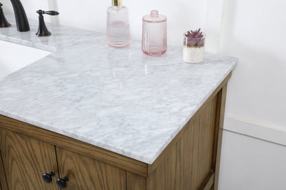 60 inch Single bathroom vanity in driftwood