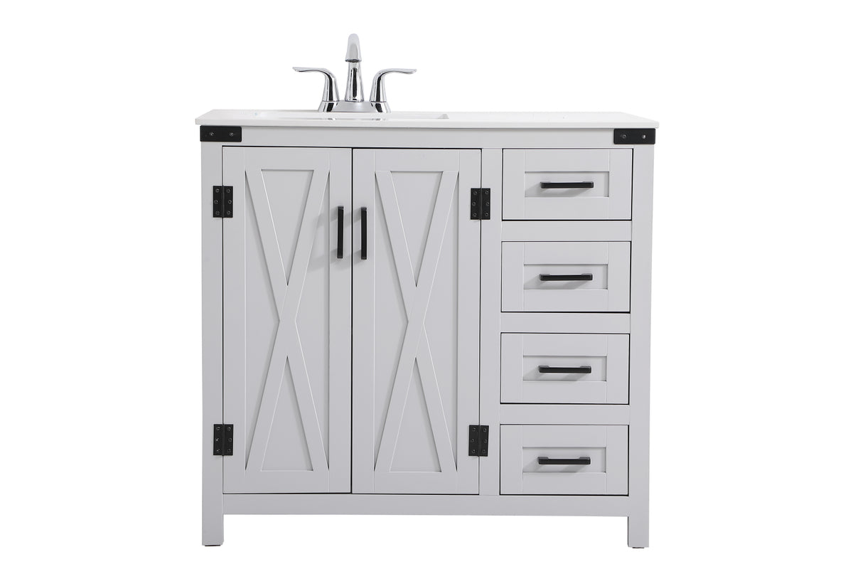 36 inch bathroom vanity in Grey