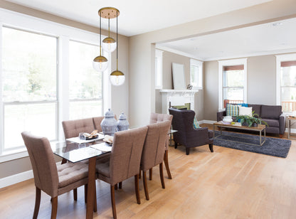 Eclipse 3 Lights Brass Pendant With Clear Glass