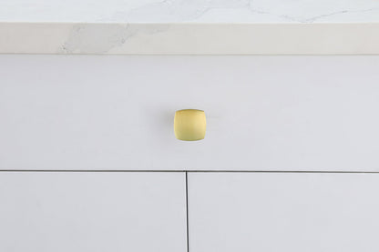 Irvin 1.3" Brushed Gold Square Knob Multipack (Set of 10)
