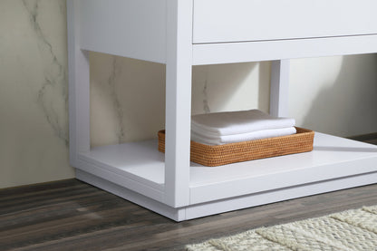 30 inch Single bathroom vanity in white