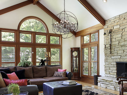 Geneva 18 light Dark Bronze Chandelier Silver Shade (Grey) Royal Cut crystal