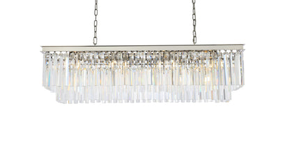 Sydney 12 light polished nickel Chandelier Clear Royal Cut Crystal
