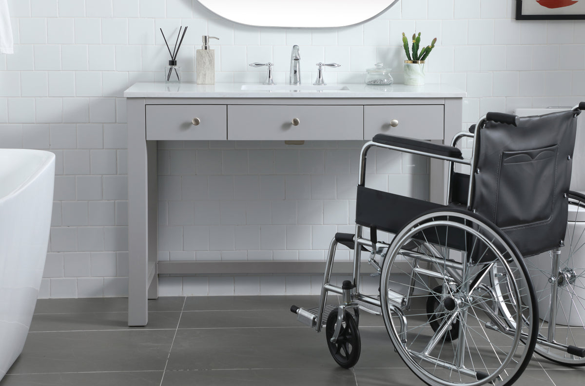 48 Inch ADA Compliant Bathroom Vanity In Grey