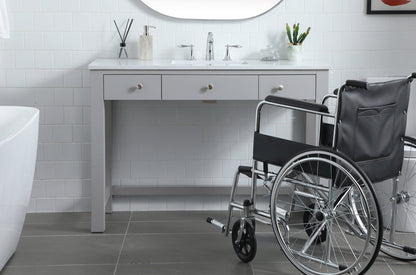 48 Inch ADA Compliant Bathroom Vanity In Grey