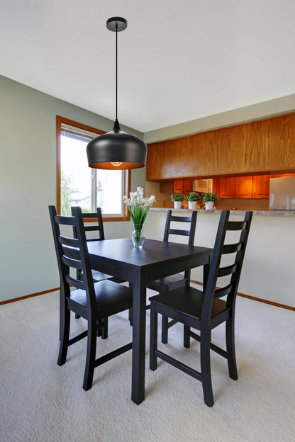 Nora Collection Pendant D11.5in H9in Lt:1 Black finish
