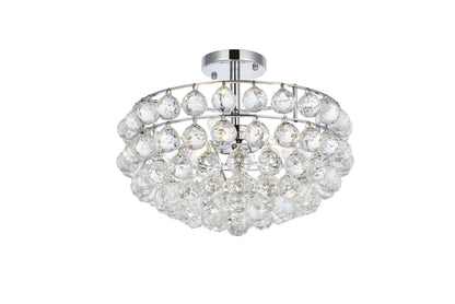 Savannah 16 inch flush mount in chrome