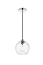 Cashel 8 inch chrome pendant