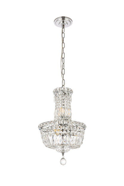 Tranquil 6 light Chrome Pendant Clear Royal Cut Crystal