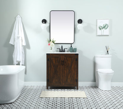 30 inch Single bathroom vanity in expresso