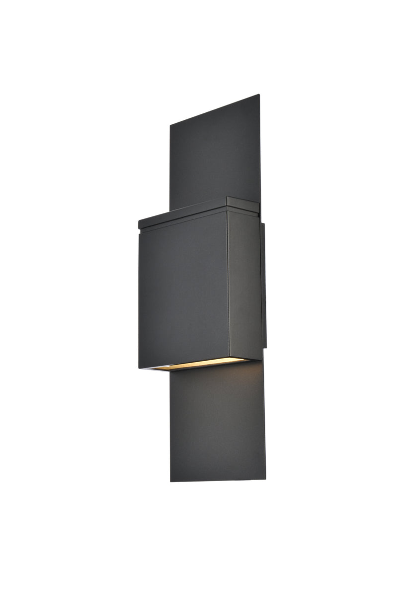 Raine Integrated LED wall sconce  in black