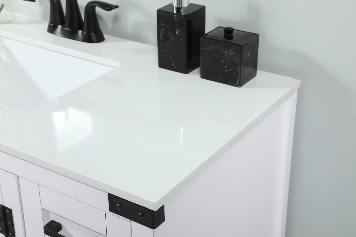 32 inch Single bathroom vanity in white