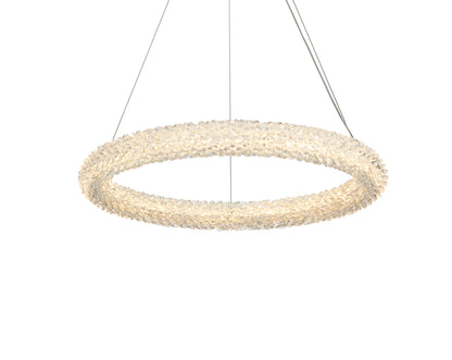 Bowen 24 inch Adjustable LED Chandelier in Chrome