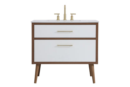 36 inch bathroom vanity in White