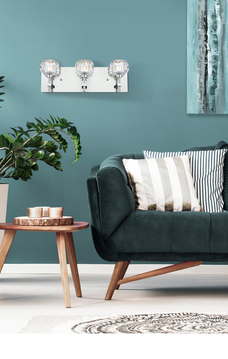 Graham 3 Light Wall Sconce in Chrome