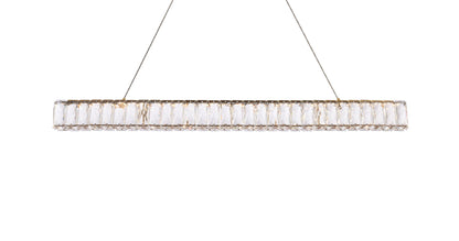 Monroe 38 inch LED linear pendant in gold