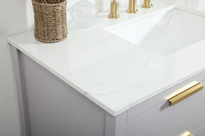 42 inch Single bathroom vanity in grey