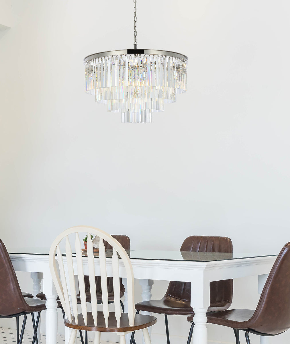 Sydney 17 light polished nickel Chandelier Clear Royal Cut Crystal