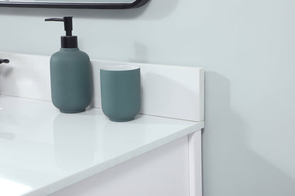 48 inch Single bathroom vanity in white with backsplash