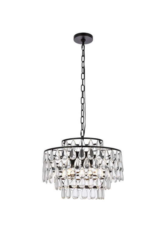 Mila 18 inch pendant in black