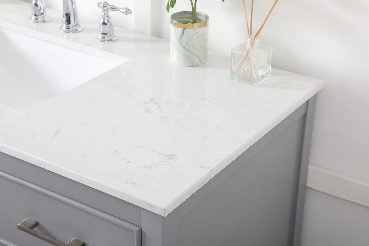 48 inch Single bathroom vanity in gray