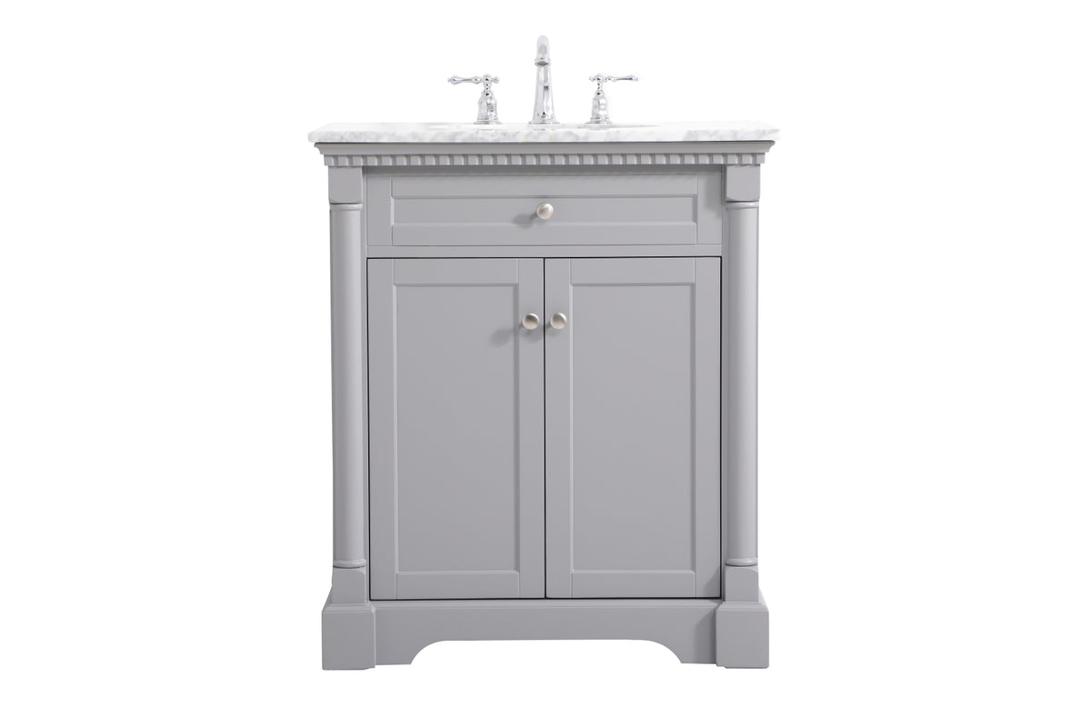 30 inch Single bathroom vanity in  Grey