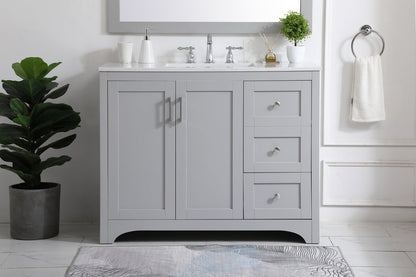 42 inch Single Bathroom Vanity in Grey