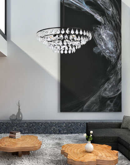 Ella 28 inch pendant in black