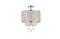 Elise 14 inch flush mount in chrome