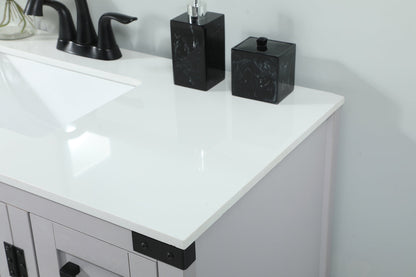 32 inch Single bathroom vanity in grey