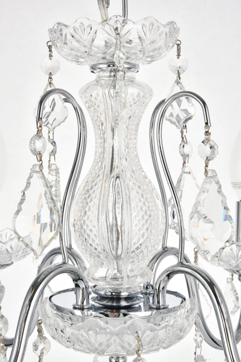 St. Francis 4 light Chrome Pendant Clear Royal Cut Crystal